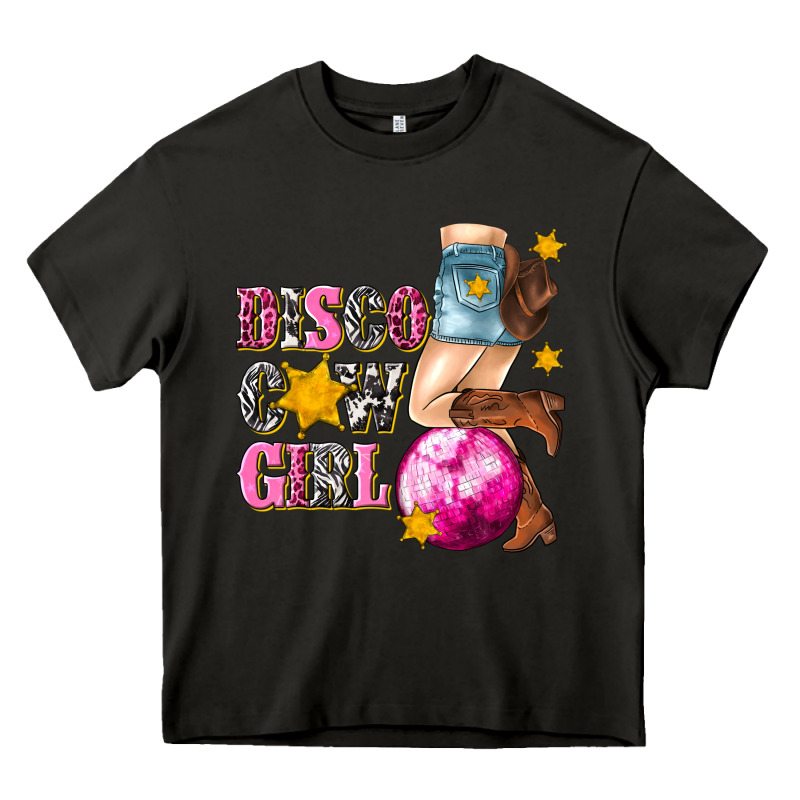 Disco Cowgirl Heavy Core Tee by texasbilliewilder | Teevron
