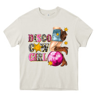 Cream disco cowgirl Heavy Core Tee - texasbilliewilder