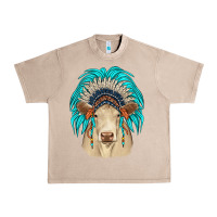 French Oak charolais indian headdress Urban Heavy Tee - JahusDesignShop
