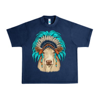 Navy charolais indian headdress Urban Heavy Tee - JahusDesignShop