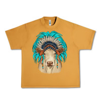 Peanut Butter charolais indian headdress Urban Heavy Tee - JahusDesignShop
