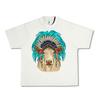 Pistachio charolais indian headdress Urban Heavy Tee - JahusDesignShop