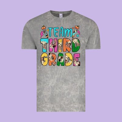 Team Third Grade Vintage Tee Designed By Jahusdesignshop