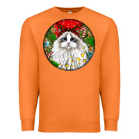 Carrot christmas ragdoll  cat Premium Sweatshirt - LillyAllenDesigns