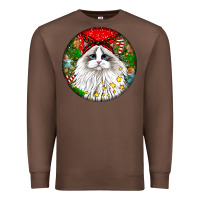 Chestnut christmas ragdoll  cat Premium Sweatshirt - LillyAllenDesigns