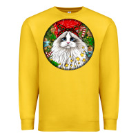 Lemon christmas ragdoll  cat Premium Sweatshirt - LillyAllenDesigns