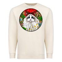 Sandshell christmas ragdoll  cat Premium Sweatshirt - LillyAllenDesigns