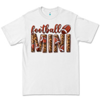 White football mini with leopard Premium Tee - texasbilliewilder