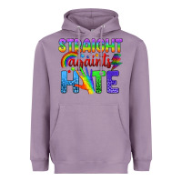 Lavender Straight Againts Hate Heavyweight Hoodie - BundleAndBundleShop