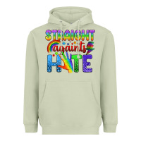 Straight Againts Hate Heavyweight Hoodie | Teevron