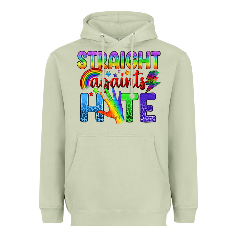 Straight Againts Hate Heavyweight Hoodie by BundleAndBundleShop | Teevron