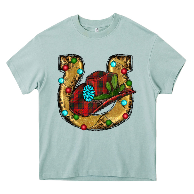 Christmas Horseshoe Heavy Core Tee by RanaPortraitStore | Teevron