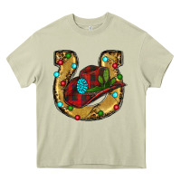 Mossy Christmas Horseshoe Heavy Core Tee - RanaPortraitStore
