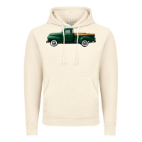Vintage Artic western green truck right side view Vintage Hoodie - FaDigitalArtStudio