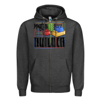 Charcoal Heather master builder Zipper Hoodie - MaliasSmallBusiness