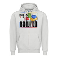 Dove Grey master builder Zipper Hoodie - MaliasSmallBusiness