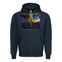 Navy master builder Zipper Hoodie - MaliasSmallBusiness