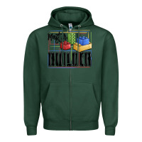 Sports Green master builder Zipper Hoodie - MaliasSmallBusiness