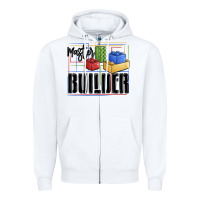 White master builder Zipper Hoodie - MaliasSmallBusiness