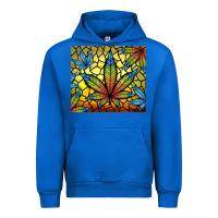 Cobalt stained glass weed Urban Hoodie - TumblerDesignByShophia