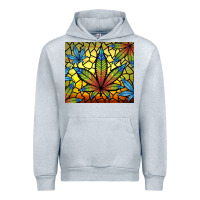 Heather Grey stained glass weed Urban Hoodie - TumblerDesignByShophia