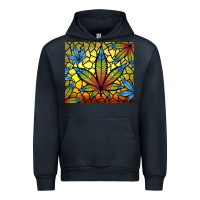 Navy stained glass weed Urban Hoodie - TumblerDesignByShophia