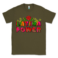 Army Green latina power Classic Tee - AdoDesignShop