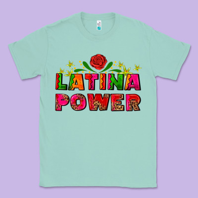 Latina Power Classic Tee Designed By Adodesignshop