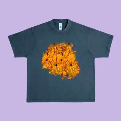 Halloween Patch Urban Heavy Tee Designed By Bundleandbundleshop