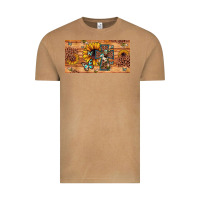 Vintage Camel leopard cross butterfly sunflower Vintage Tee - JahusDesignShop