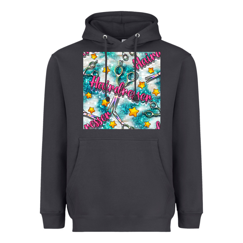 Hairdresser Scissor And Stars With Glitter Seamless Pattern Bbs Heavyweight Hoodie by BundleAndBundleShop | Teevron