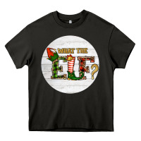 Asphalt What The Elf Christmas Heavy Core Tee - RanaPortraitStore