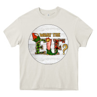 Cream What The Elf Christmas Heavy Core Tee - RanaPortraitStore