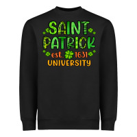 Black saint patrick university Heavyweight Sweatshirt - Artiststas