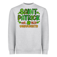 Heather Grey saint patrick university Heavyweight Sweatshirt - Artiststas