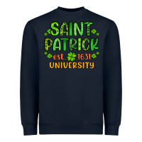 Navy saint patrick university Heavyweight Sweatshirt - Artiststas