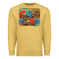 Antique Gold Cheer Baseball stitchs Premium Sweatshirt - LillyAllenDesigns