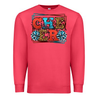 Cardinal Cheer Baseball stitchs Premium Sweatshirt - LillyAllenDesigns