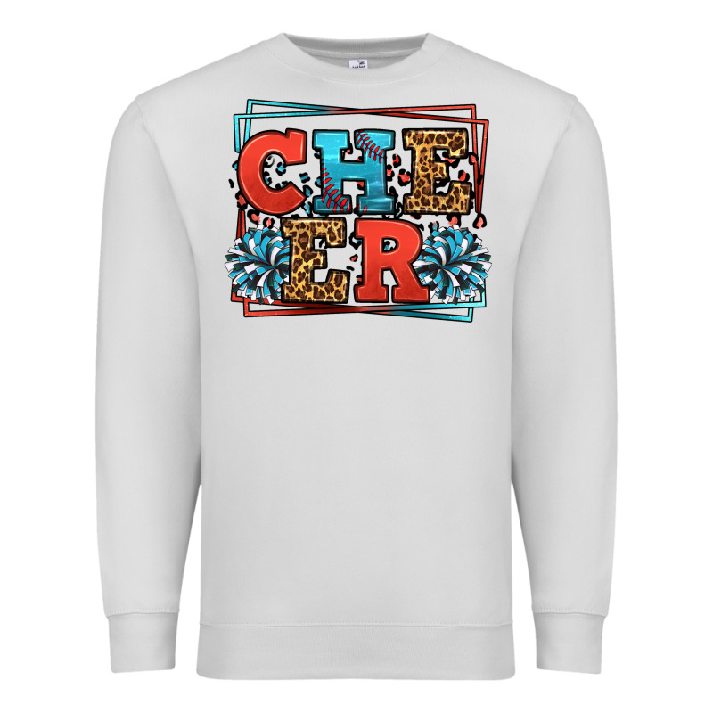 Cheer Baseball Stitchs Premium Sweatshirt by LillyAllenDesigns | Teevron