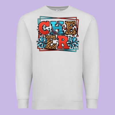 Cheer Baseball Stitchs Premium Sweatshirt Designed By Lillyallendesigns