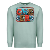 Seafoam Cheer Baseball stitchs Premium Sweatshirt - LillyAllenDesigns
