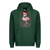 Sports Green Merry Flock Christmas Flamingo Christmas Premium Hoodie - Bettercallsaul