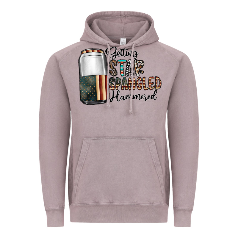 Getting Star Spangled Hammered Vintage Hoodie by CowhideDigitalArt | Teevron