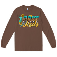 Chestnut but first jesus Long Sleeve Tee - NancyCooperArtShop