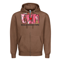 Chestnut lvn licensed vocational nurse valentine's day Zipper Hoodie - MaliasSmallBusiness