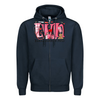 Navy lvn licensed vocational nurse valentine's day Zipper Hoodie - MaliasSmallBusiness