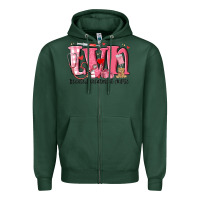 Sports Green lvn licensed vocational nurse valentine's day Zipper Hoodie - MaliasSmallBusiness