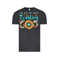 Vintage Black i'm just out here trusting god Vintage Tee - JahusDesignShop