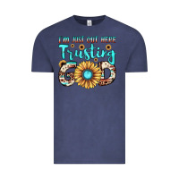 Vintage Denim i'm just out here trusting god Vintage Tee - JahusDesignShop