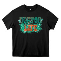 Black doctor life Heavy Core Tee - texasbilliewilder